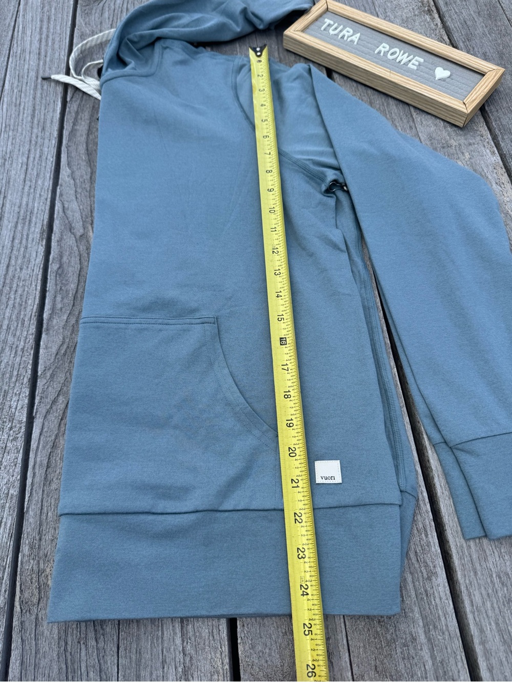 Vuori Halo Performance Hoodie 2.0 Smoke Blue Heather XL NWT - Picture 2 of 9